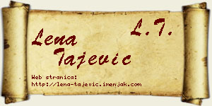Lena Tajević vizit kartica